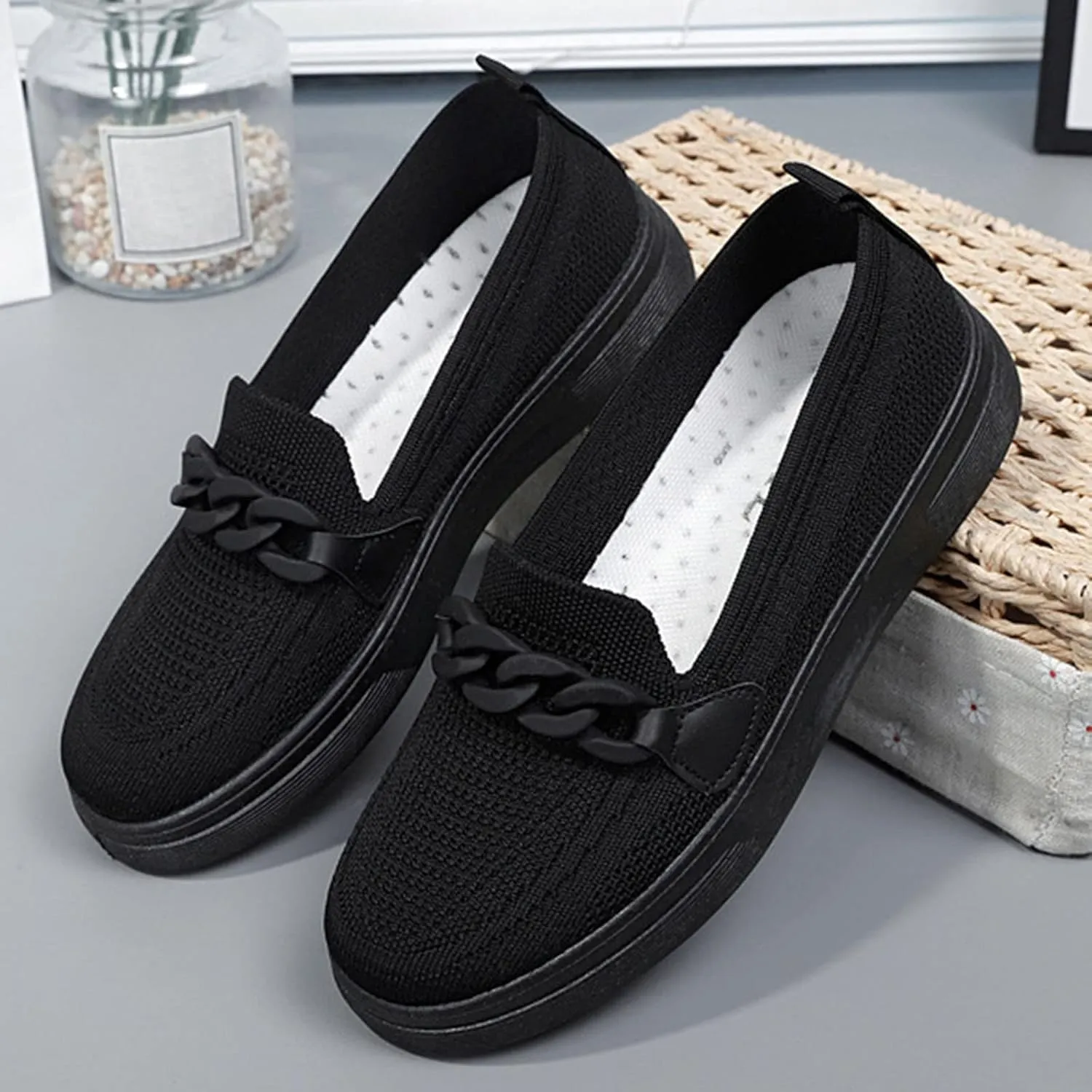 2024 New Orthopedic Women’s Breathable Slip on Arch Support Non-Slip Shoes, Orthopedic Shoes for Women