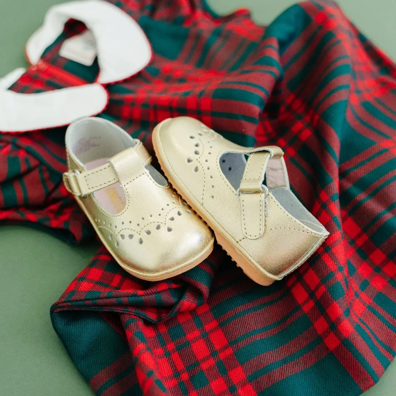 Birdie Leather T-Strap Stitched Mary Jane | Baby Shoes