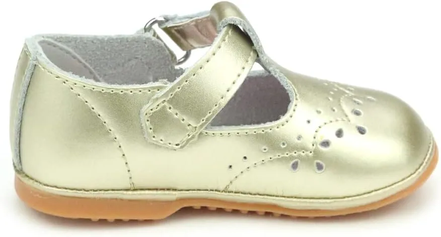 Birdie Leather T-Strap Stitched Mary Jane | Baby Shoes