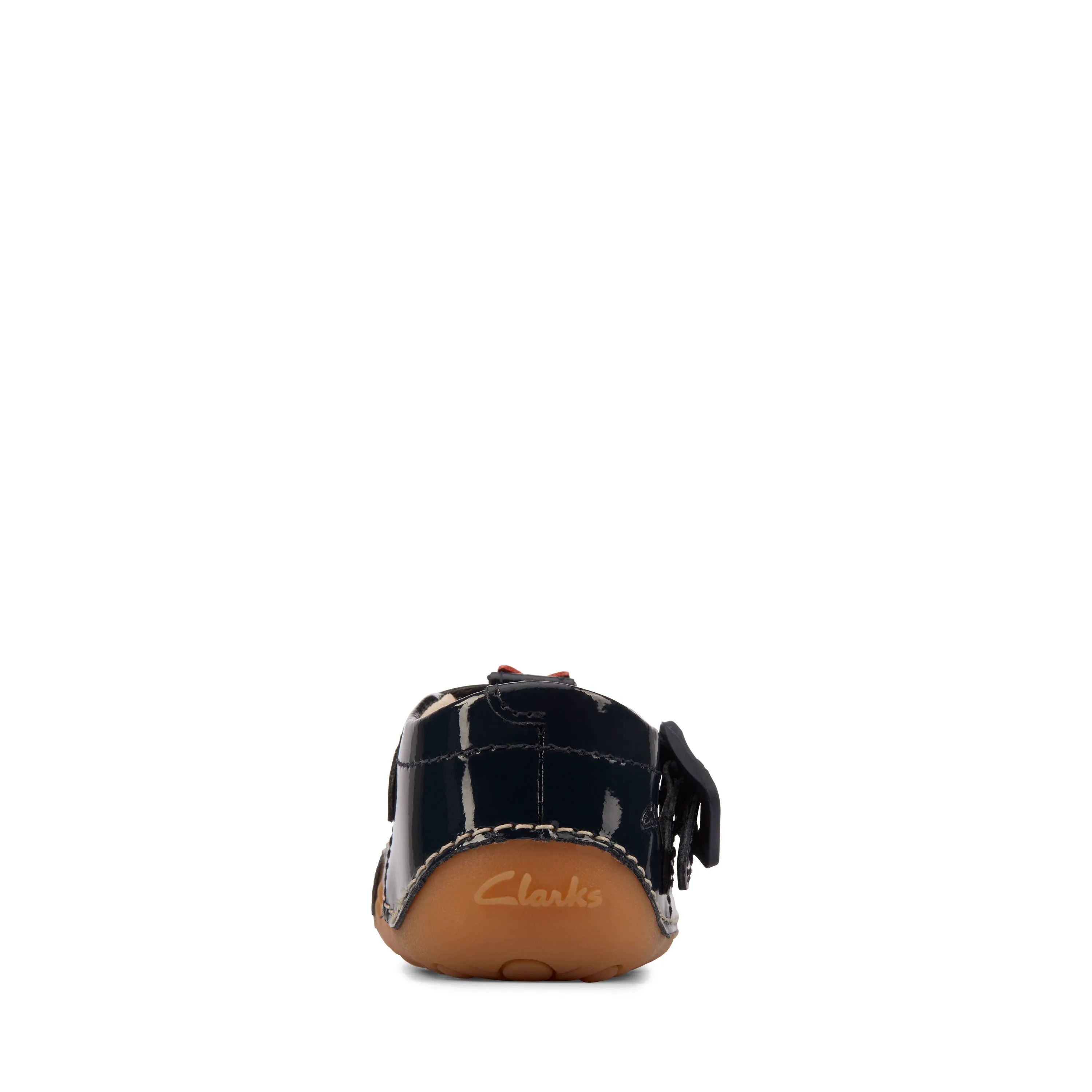 Clarks Tiny Flower Infant Girls Navy T-Bar Shoe