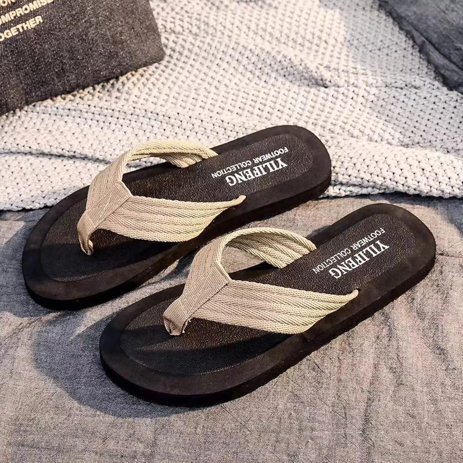 Flip Flops for Men Sandals for Men Comfortable Athletic Sandals for Outdoor Wading Beach Mens Outdoor Sandals