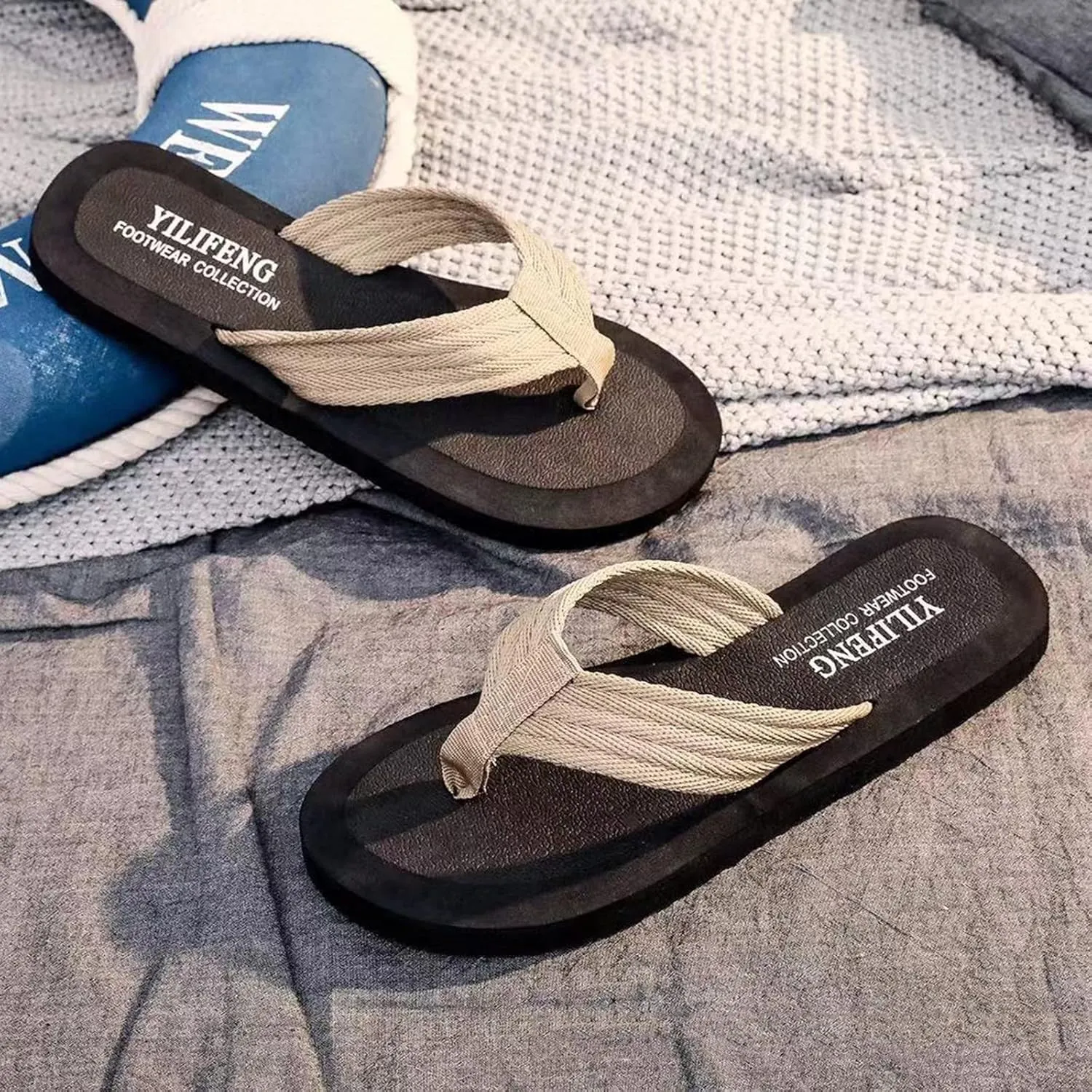 Flip Flops for Men Sandals for Men Comfortable Athletic Sandals for Outdoor Wading Beach Mens Outdoor Sandals