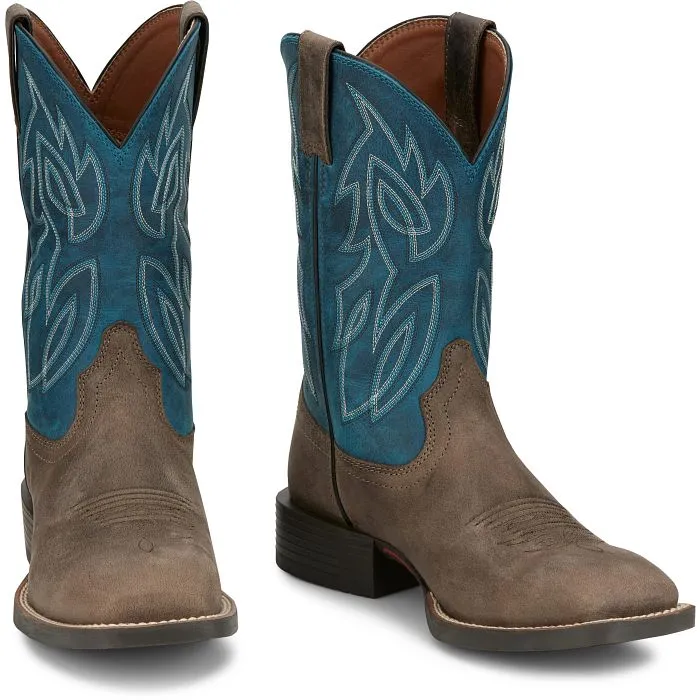 Justin Canter shadow grey water buffalo Justin men’s boots