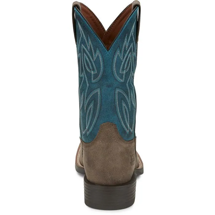 Justin Canter shadow grey water buffalo Justin men’s boots