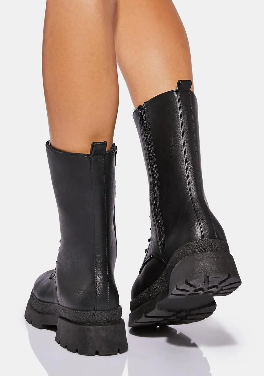 Night Take A Number Combat Boots