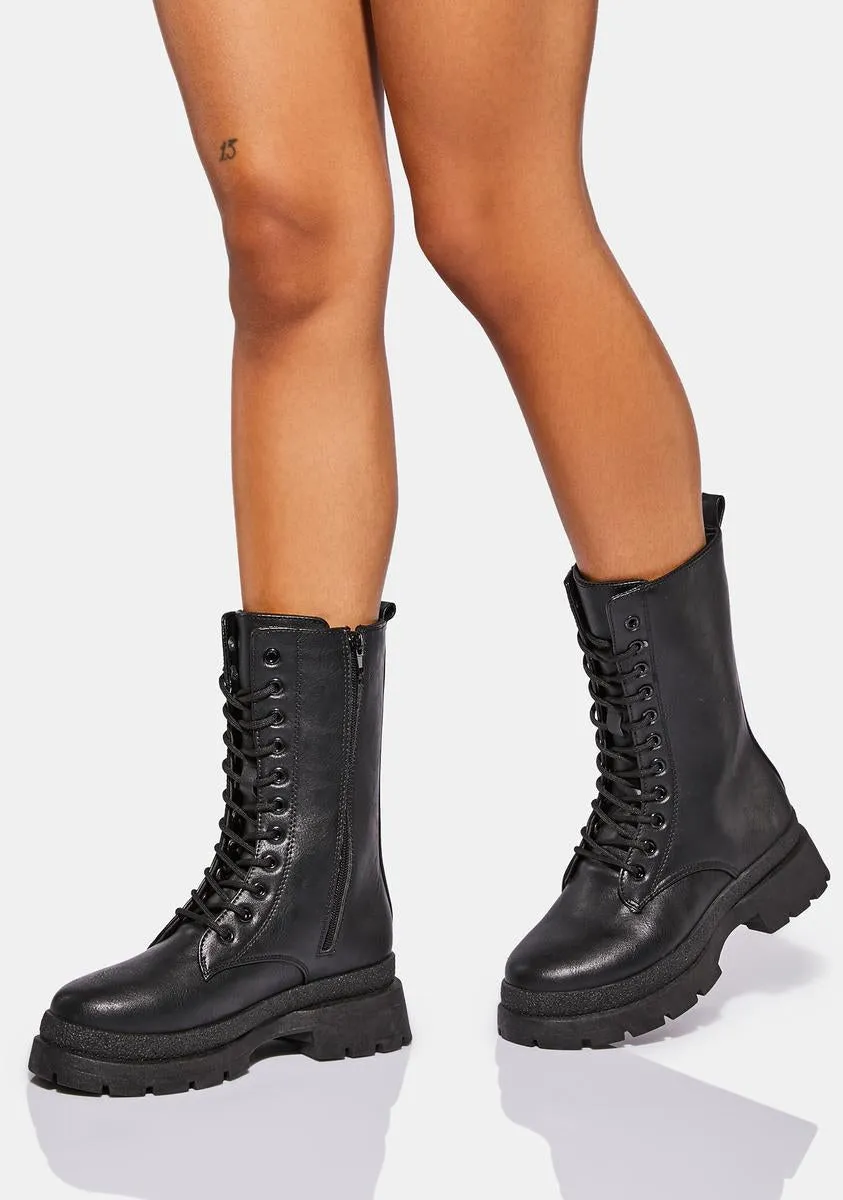 Night Take A Number Combat Boots