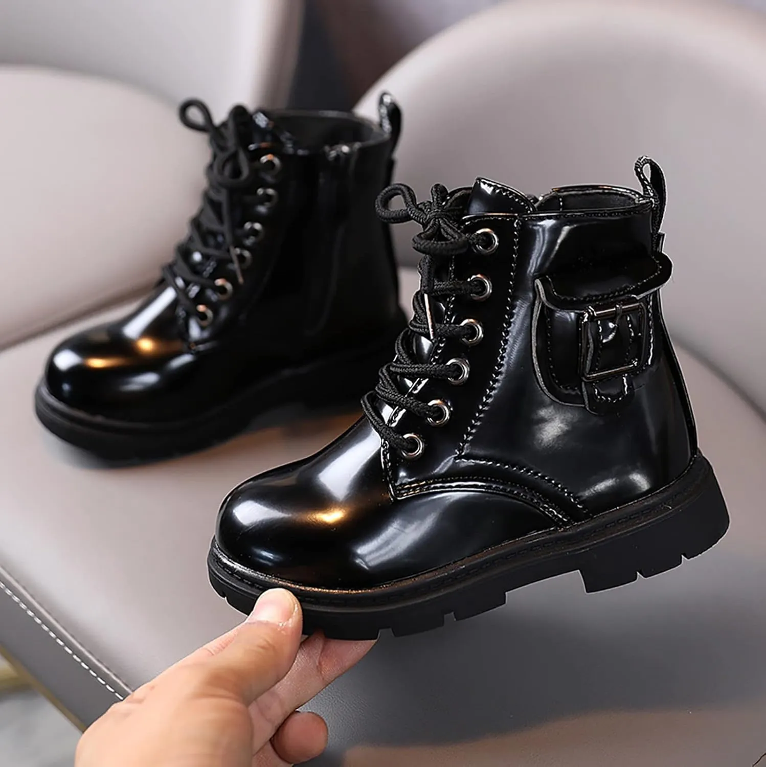 Short Shoes for 0 to 6Years Boys And Girls Ankle Boots Short Boots Toddler Boots Waterpoor Leather Shoes