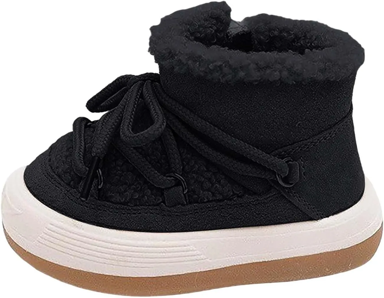 Toddler Boys Girls Winter Ankle Boots Water Proof Fleece Snow Booties Kids Faux Fr Warm Girls Size 1 Snow Boots