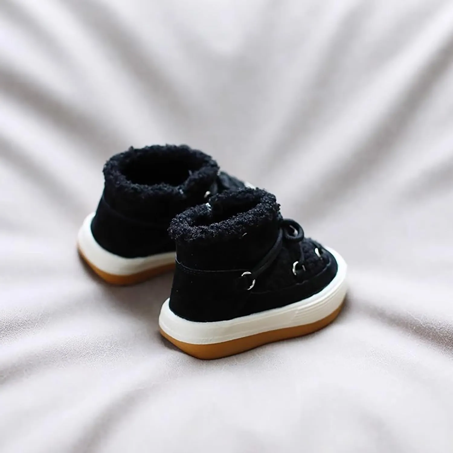 Toddler Boys Girls Winter Ankle Boots Water Proof Fleece Snow Booties Kids Faux Fr Warm Girls Size 1 Snow Boots