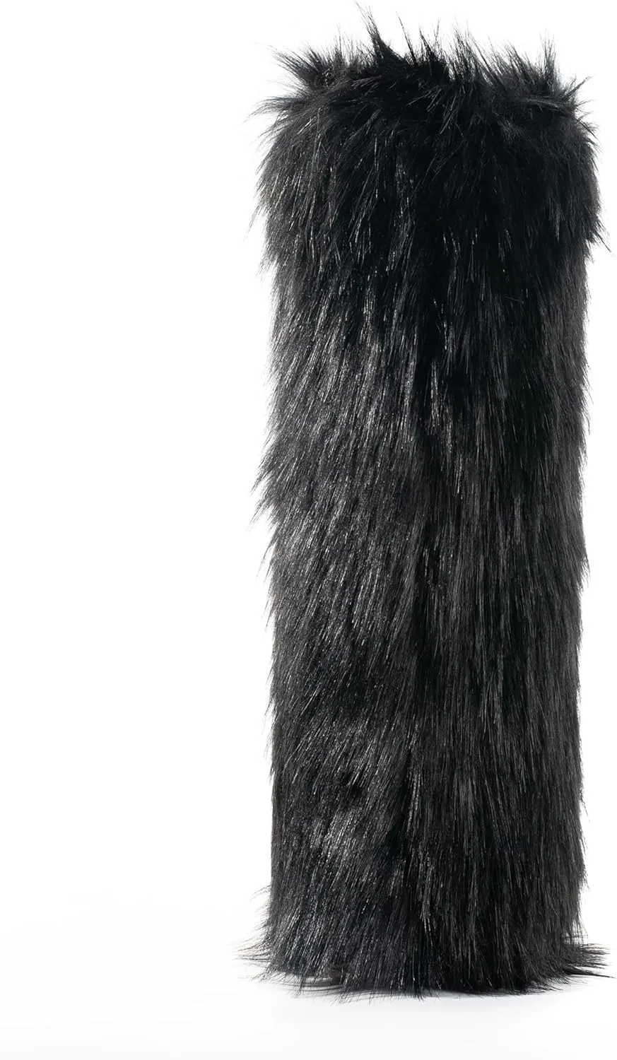 Women's Faux Fur Boots Knee-High Furry Snow Boots Fluffy Warm Winter Boots