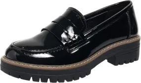 Womens Loafers Comfortable Platform Penny Loafer Chunky Heel Business Casual Dress Shoes 2024 Fashion Patent Leather Women's Loafers & Slip-ons