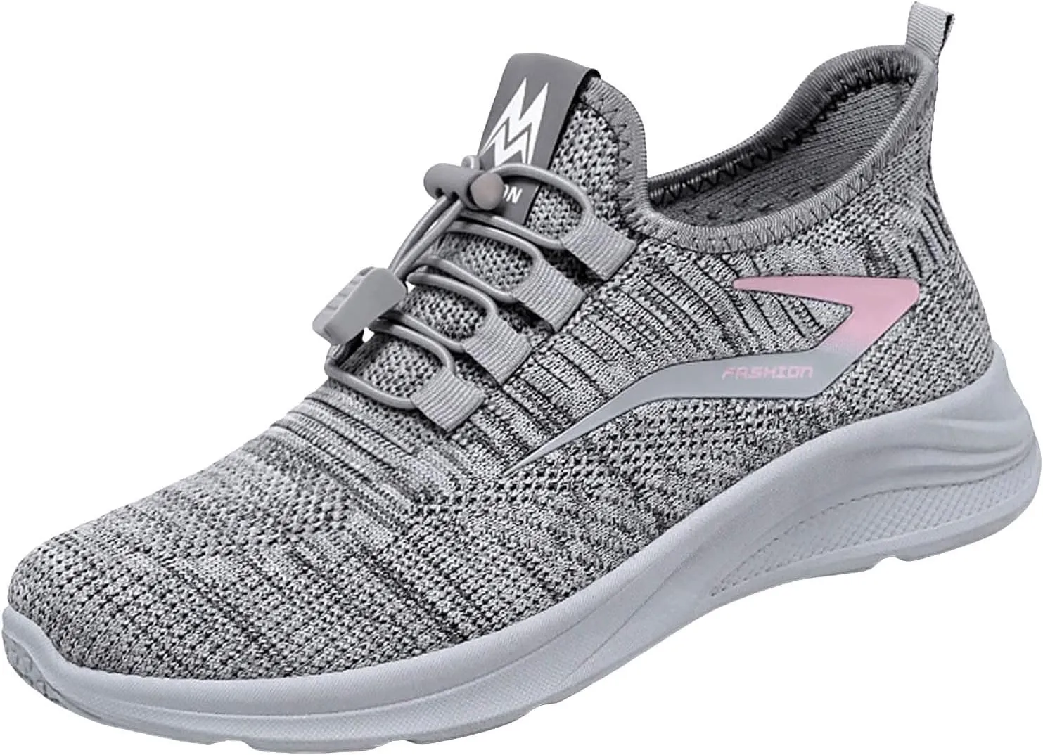 Womens Slip On Running Shoes Casual Non Slip Walking Shoes Lightweight Breathable Flat Workout Sneakers