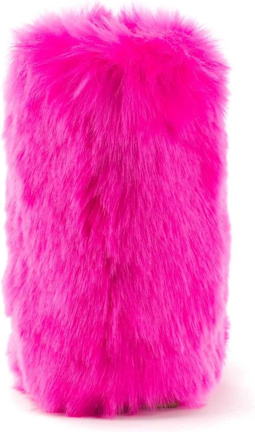 ZVC Women's Faux Fur Boots Furry Snow Boots Comfortable Fluffy Winter Boot Warm Fuzzy Mid-Calf Boot Outdoor Indoor Flat Shoes